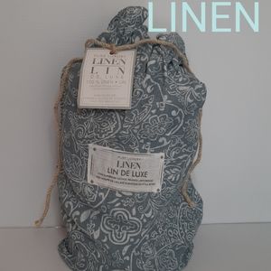 LinDeLuxe KING Duvet Cover Set 100% European Vintage Washed Belgian Flax Linen